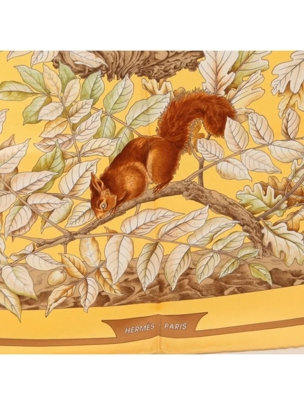 Hermes Scarf Carre 90 Casse Noisette Silk